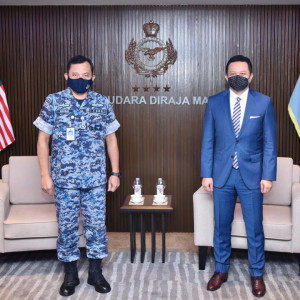 PANGLIMA TENTERA UDARA TERIMA KUNJUNGAN HORMAT DARIPADA KETUA EKSEKUTIF LTAT YANG BAHARU