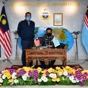 PANGLIMA OPERASI UDARA TERIMA KUNJUNGAN HORMAT