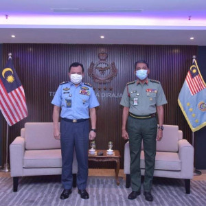 PANGLIMA TENTERA UDARA TERIMA KUNJUNGAN HORMAT YANG DIPERTUA WISMA PERWIRA ATM YANG BAHARU