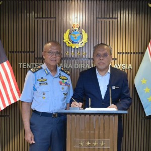 PANGlIMA TENTERA UDARA TERIMA KUNJUNGAN HORMAT TIMBALAN KETUA SETIAUSAHA (PEMBANGUNAN) KEMENTERIAN PERTAHANAN