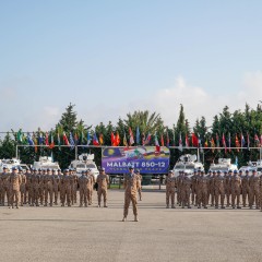 KONTIJEN TUDM MALBATT 850-12 MENYAMBUT SAMBUTAN HARI ULANG TAHUN TUDM KE-67 DI LUBNAN